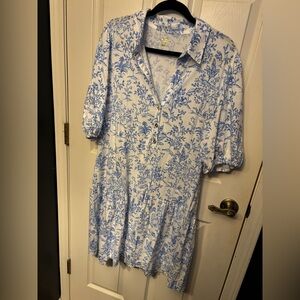 NWOT Lilly Pulitzer XL Bingley Dress in Resort White Tall Tales